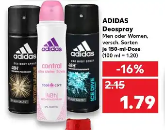 Kaufland Adidas Deospray 150ml Angebot