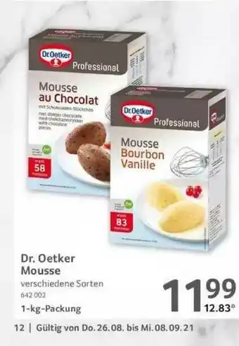 Selgros Dr. Oetker Mousse Angebot