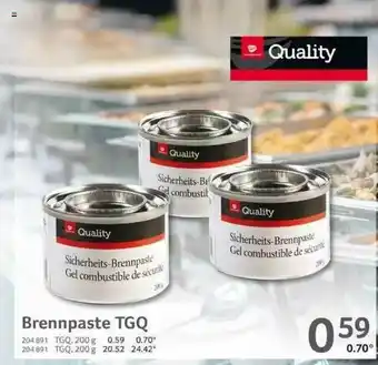 Selgros Quality Brennpaste TGQ Angebot