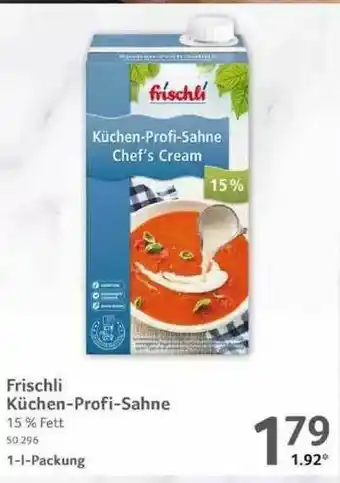 Selgros Frischli Küchen-profi-sahne Angebot