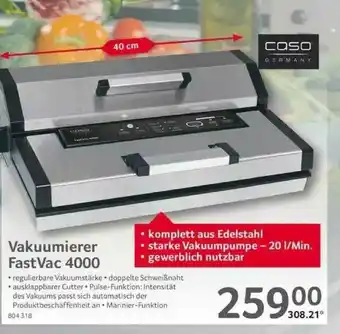 Selgros Caso Valuumierer Fastvac 4000 Angebot