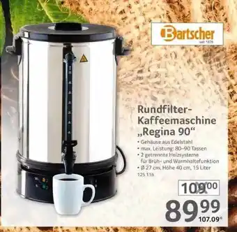 Selgros Rundfilter Kaffeemaschine „regina 90” Angebot