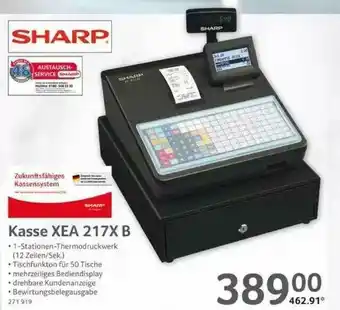 Selgros Sharp Kasse Xea 217x B Angebot