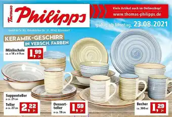 Thomas Philipps Keramik-geschirr Angebot