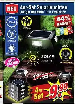 Wiglo Wunderland 4er-set Solarleuchten Angebot