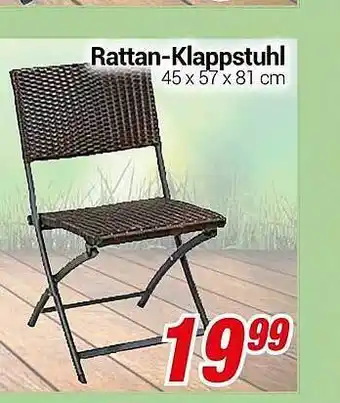 CENTERSHOP Rattan-Klappstuhl Angebot