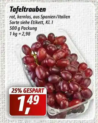 Simmel Tafeltrauben Angebot