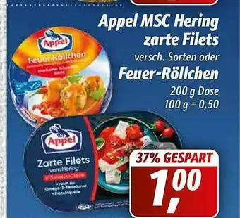 Simmel Appel Msc Hering Zarte Filets Oder Feuer-röllchen Angebot