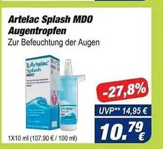 Easy Apotheke Artelac Splash MDO Augentropfen Angebot