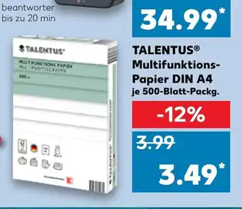 Kaufland Talentus Multifunktions Papier DIN A4 Angebot