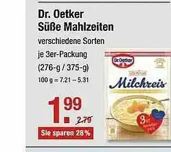 V Markt Dr. Oetker Süße Mahlzeiten Angebot