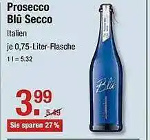 V Markt Prosecco Blu Secco Angebot