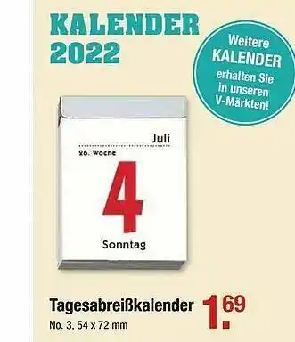 V Markt Tagesabreißkalender Angebot