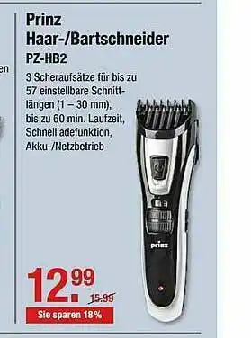 V Markt Prinz Haar- Bartschneider Pz-hb2 Angebot