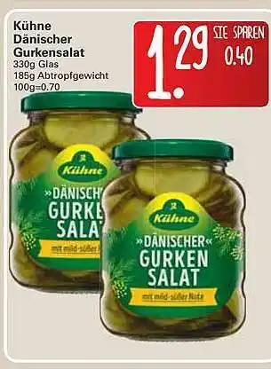 WEZ Kühne Dänischer Gurkensalat Angebot