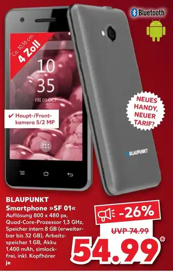 Kaufland Blaupunkt Smartphone SF 01 Angebot