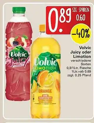 WEZ Volvic Juicy Oder Limotion Angebot