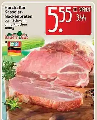 WEZ Bauern Gut Herzhafter Kasseler Nackenbraten Angebot