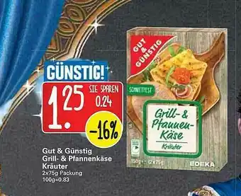 WEZ Gut & Günstig Grill- & Pfannenkäse Kräuter Angebot