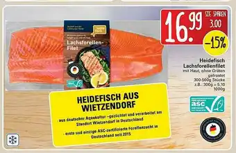 WEZ Heidefisch Lachsforellenfilet Angebot