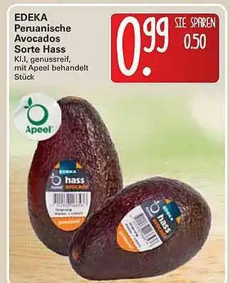 WEZ Edeka Peruanische Avocados Sorte Hass Angebot