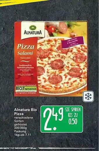 WEZ Alnatura Bio Pizza Angebot