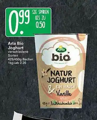 WEZ Arla Bio Joghurt Angebot