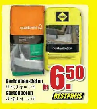 B1 Discount Baumarkt Gartenbau-beton Oder Gartenbeton Angebot