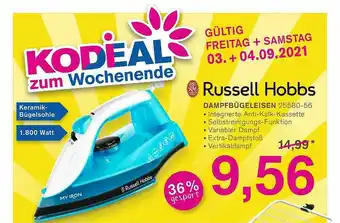 KODi Russell Hobbs Dampfbügeleisen 25580-56 Angebot