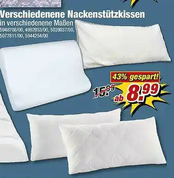 Poco Verschiedenene Nackenstützkissen Angebot