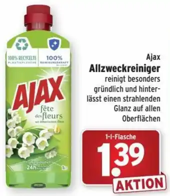 Wasgau Ajax Allzweckreiniger 1 L Flasche Angebot