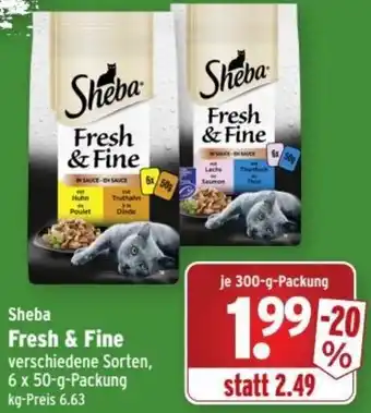 Wasgau Sheba Fresh & Fine 300-g-Packung Angebot