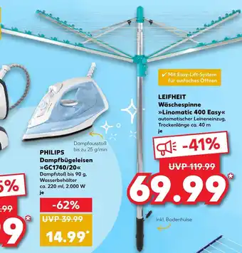 Kaufland Leifheit Wäschespinne Linomatic 400 Easy Angebot