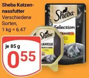 Globus Sheba Katzennassfutter 85 g Angebot