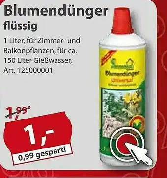 Sonderpreis Baumarkt Blumendünger Flüssig Angebot