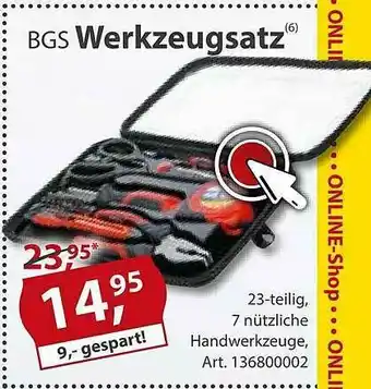 Sonderpreis Baumarkt Bgs Werkzeugsatz Angebot