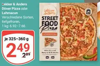 Globus Lekker & Anders Döner Pizza oder Lahmacun 325-360 g Angebot