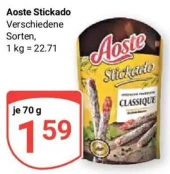 Globus Aoste Stickado 70 g Angebot