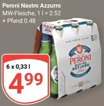 Globus Peroni Nastro Azzurro 6x0,33 L Angebot