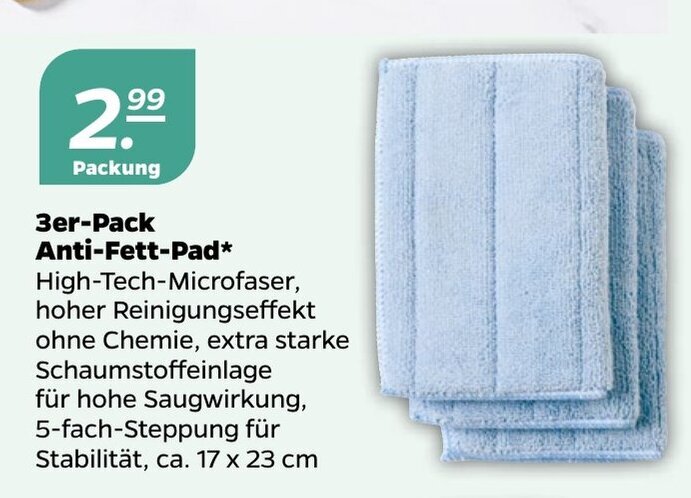 3er-Pack Anti-Fett-Pad* Angebot bei Netto