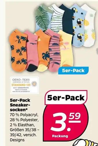 NETTO Sneaker-socken* 5er-Pack Angebot