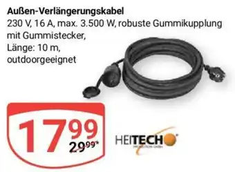 Globus HEITECH Außen-Verlängerungskabel Angebot