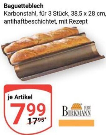 Globus Birkmann Baguetteblech Angebot