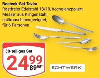 Globus ECHTWERK Besteck-Set Tavira 30-teiliges Set Angebot