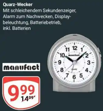 Globus manufact Quarz-Wecker Angebot