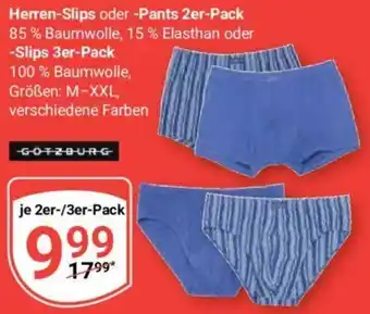 Globus GOTZBURG Herren-Slips oder -Pants 2er-Pack Angebot