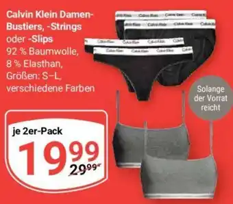 Globus Calvin Klein Damen- Bustiers, -Strings oder Slips 2er-Pack Angebot