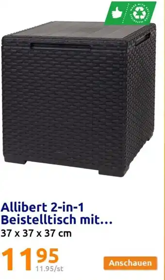 Action Allibert 2-in-1 Beistelltisch Angebot