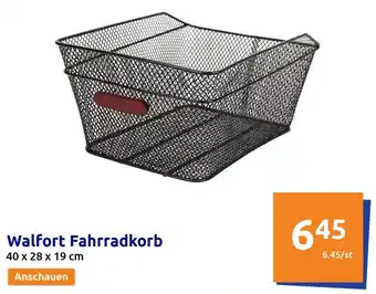 Walfort Fahrradkorb Angebot bei Action