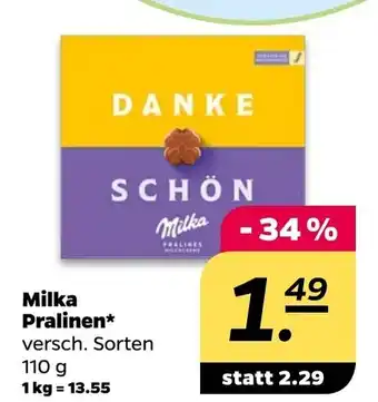 NETTO Milka Pralinen* versch. Sorten 110g Angebot